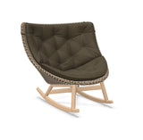 DEDON MBRACE Schaukelstuhl Teak Gestell - Geflecht Chestnut