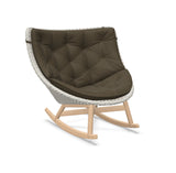 DEDON MBRACE Schaukelstuhl Teak Gestell - Geflecht Sea Salt