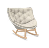 DEDON MBRACE Schaukelstuhl Teak Gestell - Geflecht Sea Salt