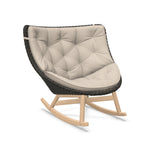 DEDON MBRACE Schaukelstuhl Teak Gestell - Geflecht Arabica