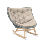 DEDON MBRACE Schaukelstuhl Teak Gestell - Geflecht Baltic
