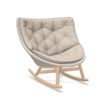 DEDON MBRACE Schaukelstuhl Teak Gestell - Geflecht Sea Salt