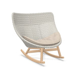 DEDON MBRACE Schaukelstuhl Teak Gestell - Geflecht Sea Salt