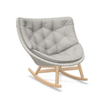 DEDON MBRACE Schaukelstuhl Teak Gestell - Geflecht Sea Salt