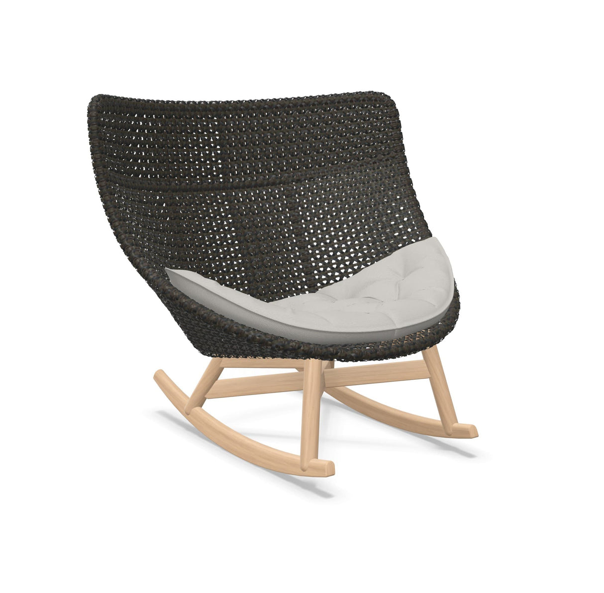 DEDON MBRACE Schaukelstuhl Teak Gestell - Geflecht Arabica
