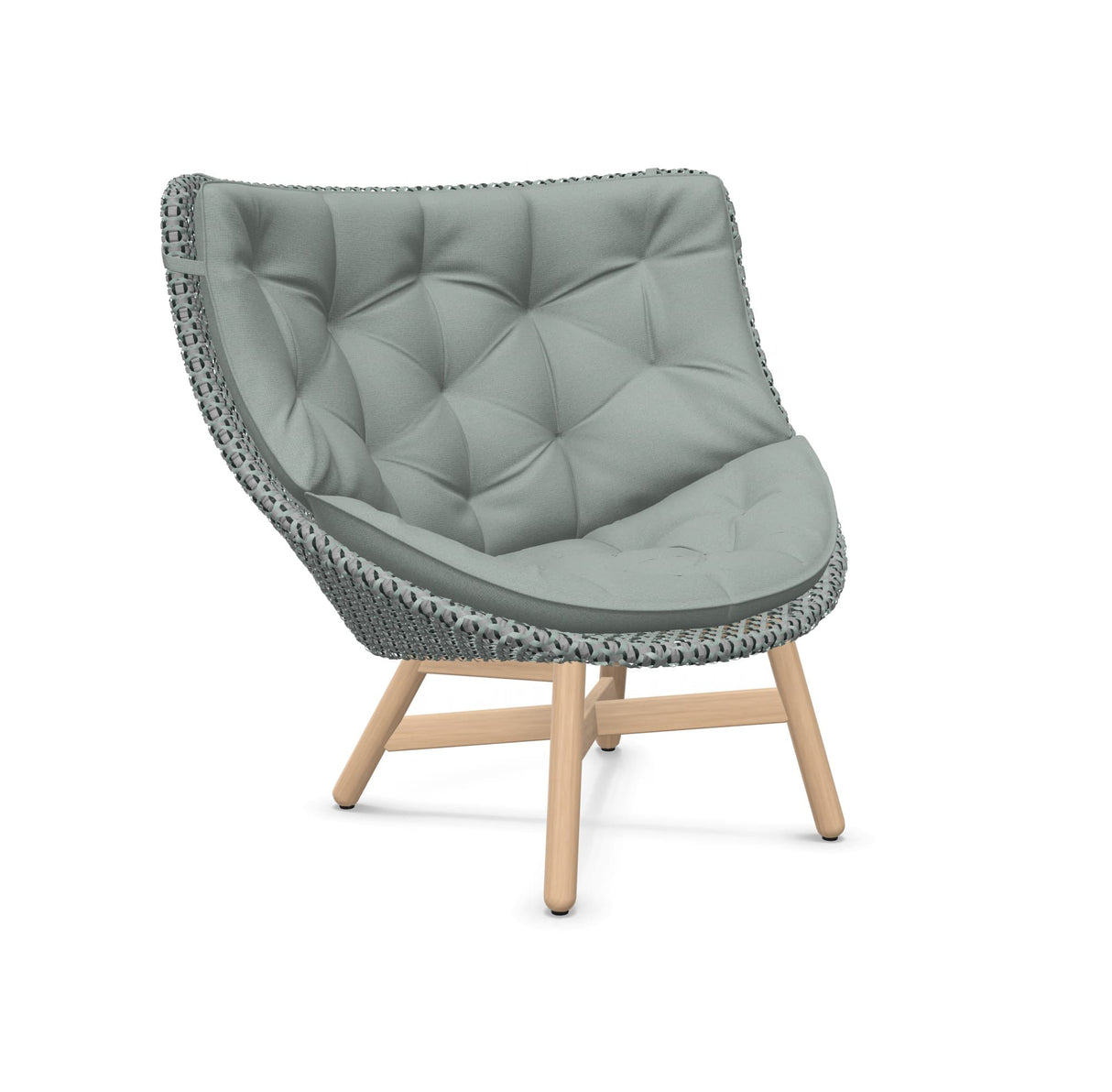 DEDON MBRACE Hochlehner Teak Gestell - Geflecht Baltic