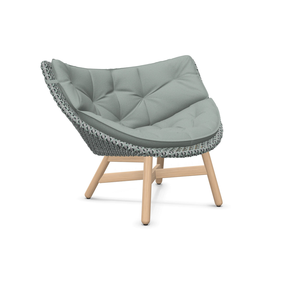 DEDON MBRACE Lounge Sessel Teak Gestell - Geflecht Baltic