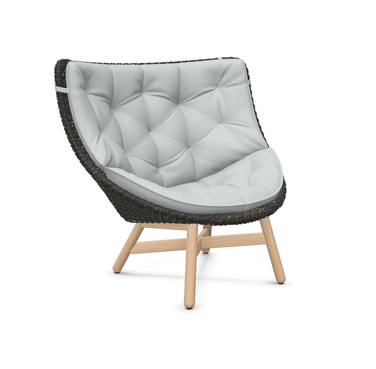 DEDON MBRACE Hochlehner Teak Gestell - Geflecht Arabica