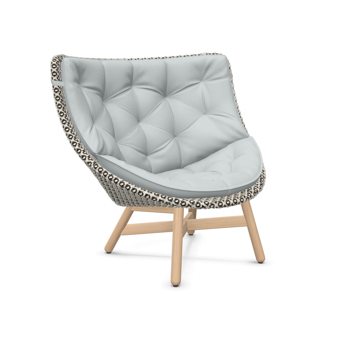 DEDON MBRACE Hochlehner Teak inkl. Gesamtauflage