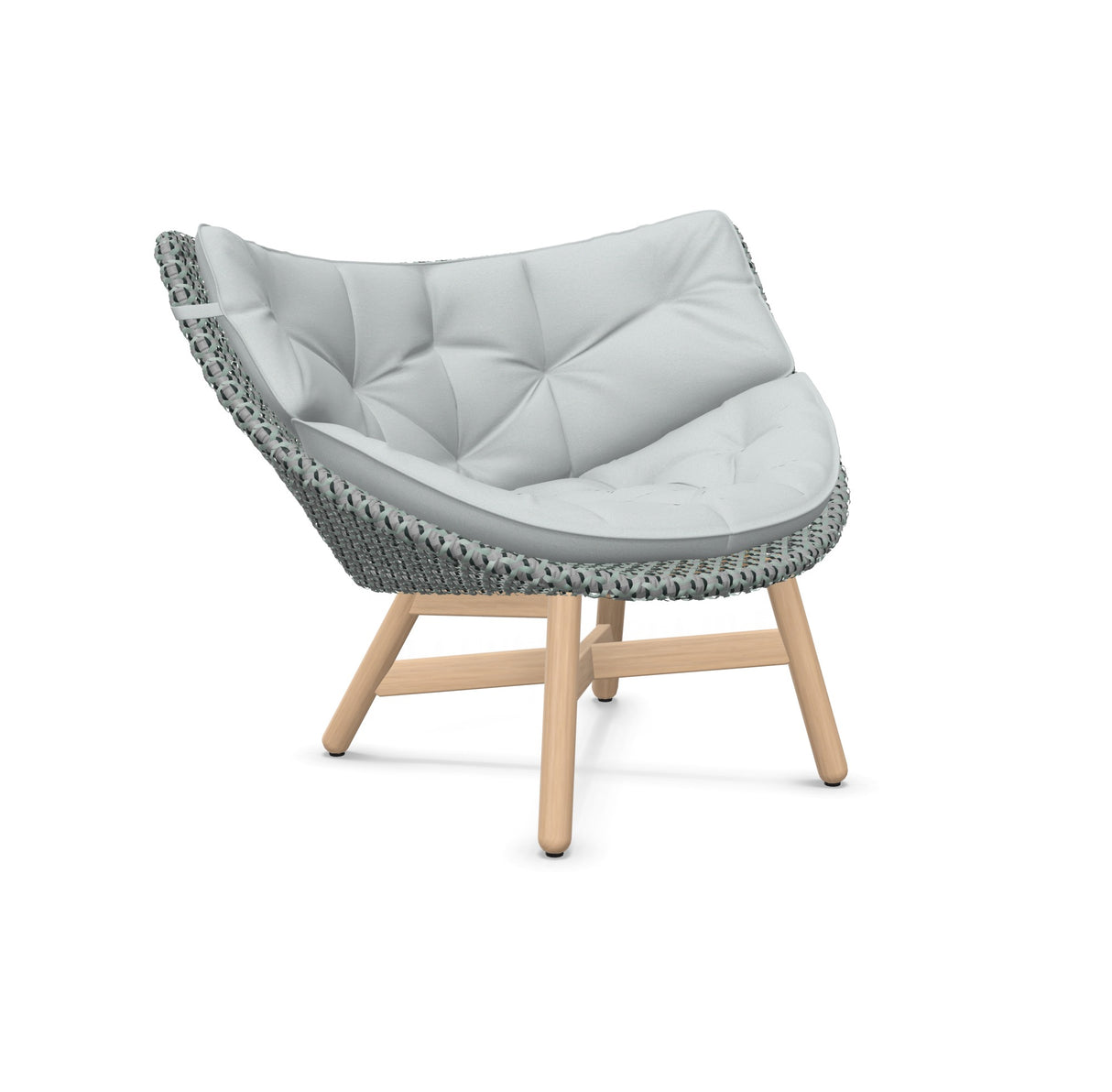 DEDON MBRACE Lounge Sessel Teak Gestell - Geflecht Baltic
