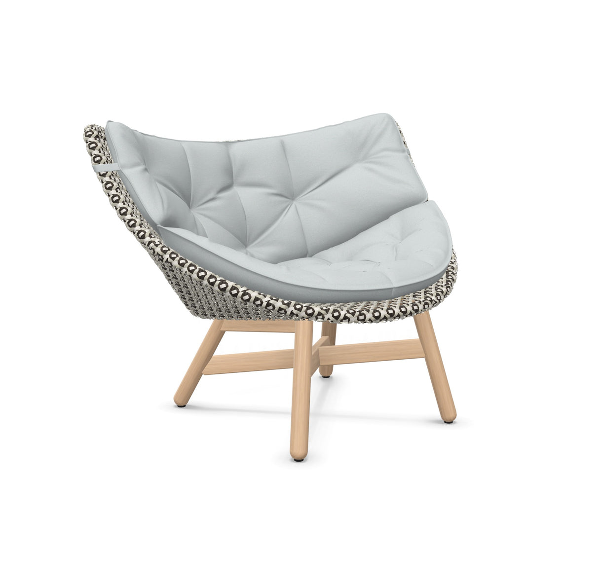 DEDON MBRACE Lounge Sessel Teak Gestell - Geflecht Pepper