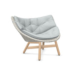 DEDON MBRACE Lounge Sessel Teak Gestell - Geflecht Sea Salt