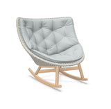 DEDON MBRACE Schaukelstuhl Teak Gestell - Geflecht Sea Salt