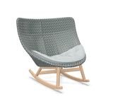 DEDON MBRACE Schaukelstuhl Teak Gestell - Geflecht Baltic
