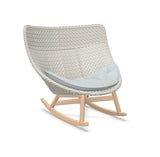 DEDON MBRACE Schaukelstuhl Teak Gestell - Geflecht Sea Salt