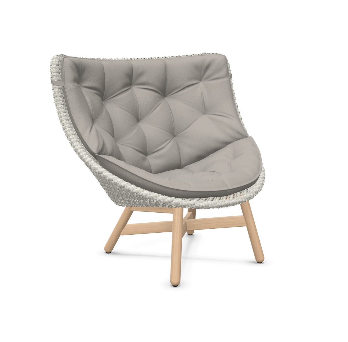 DEDON MBRACE Hochlehner Teak inkl. Gesamtauflage