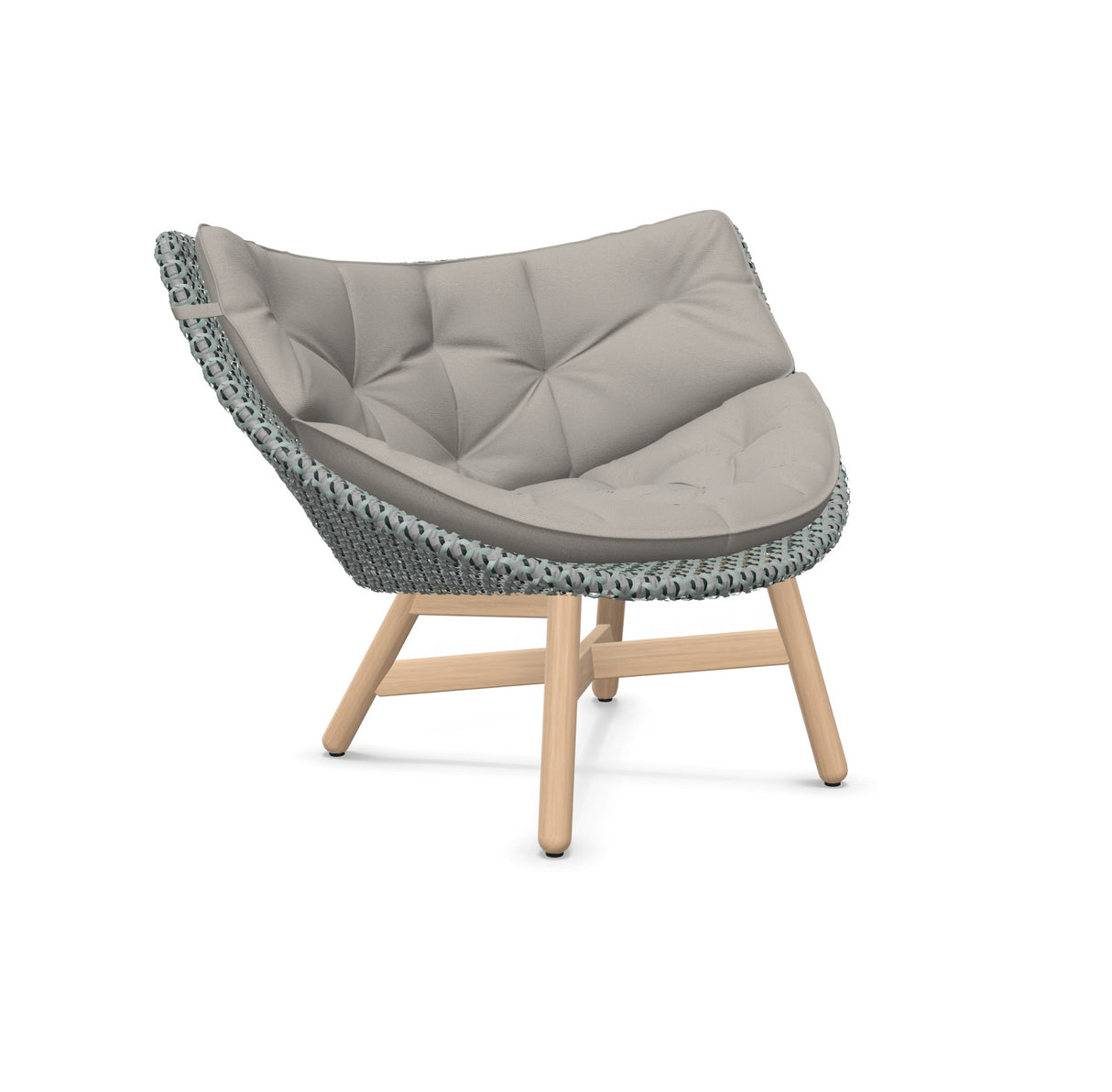 DEDON MBRACE Lounge Sessel Teak Gestell - Geflecht Baltic