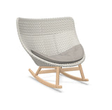 DEDON MBRACE Schaukelstuhl Teak Gestell - Geflecht Sea Salt
