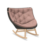 DEDON MBRACE Schaukelstuhl Teak Gestell - Geflecht Arabica