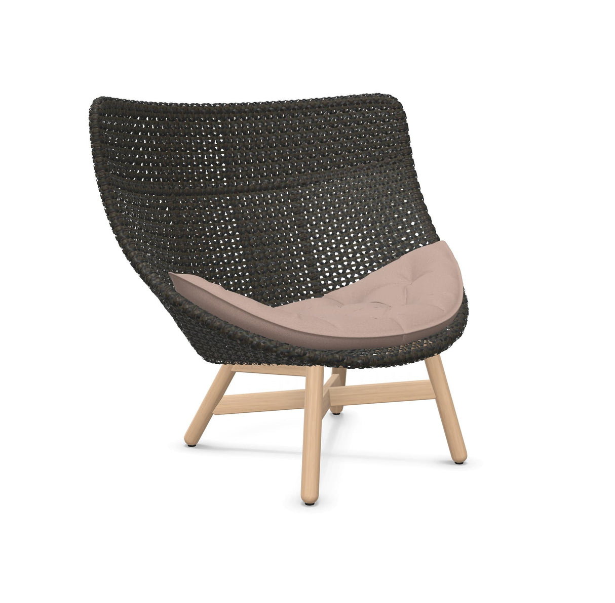 DEDON MBRACE Hochlehner Teak Gestell - Geflecht Arabica