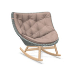 DEDON MBRACE Schaukelstuhl Teak Gestell - Geflecht Baltic