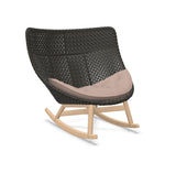 DEDON MBRACE Schaukelstuhl Teak Gestell - Geflecht Arabica