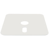 Glatz - Rollensockel M4, Rahmen weiss , 120 kg, mit Decorplatte grauweiss
