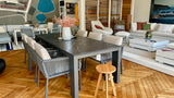 Solpuri Tischgruppe - Elements Dining Tisch mit 6 Club Dining Sessel