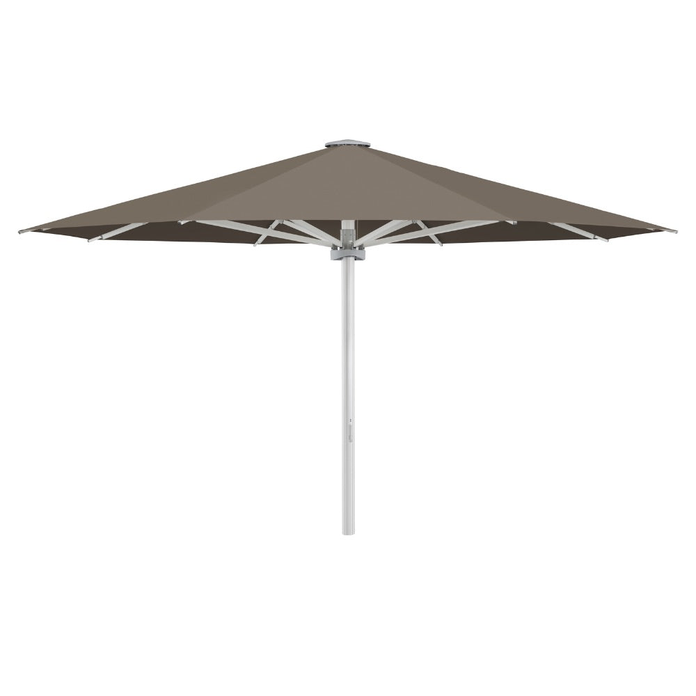 Glatz Großschirm - PALAZZO Noblesse/E, Gestell Aluminium natureloxiert, ohne Motor - rund