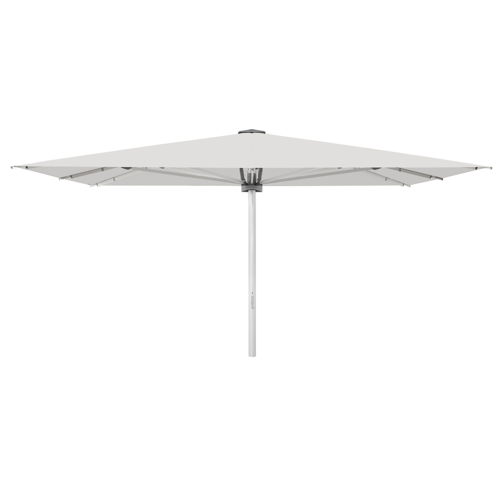 Glatz Großschirm - PALAZZO Style/E, Gestell Aluminium natureloxiert, mit Motor - quadratisch