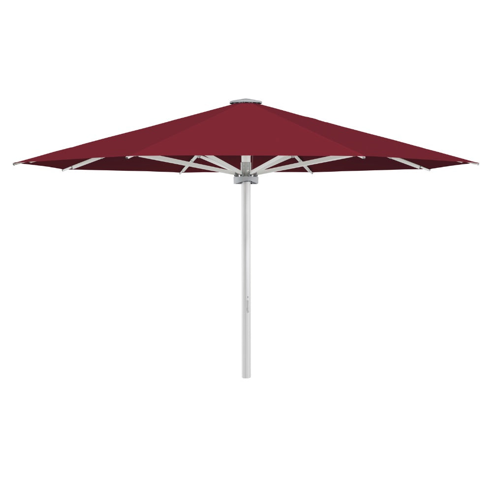 Glatz Großschirm - PALAZZO Style/E, Gestell Aluminium natureloxiert, mit Kurbel - rund