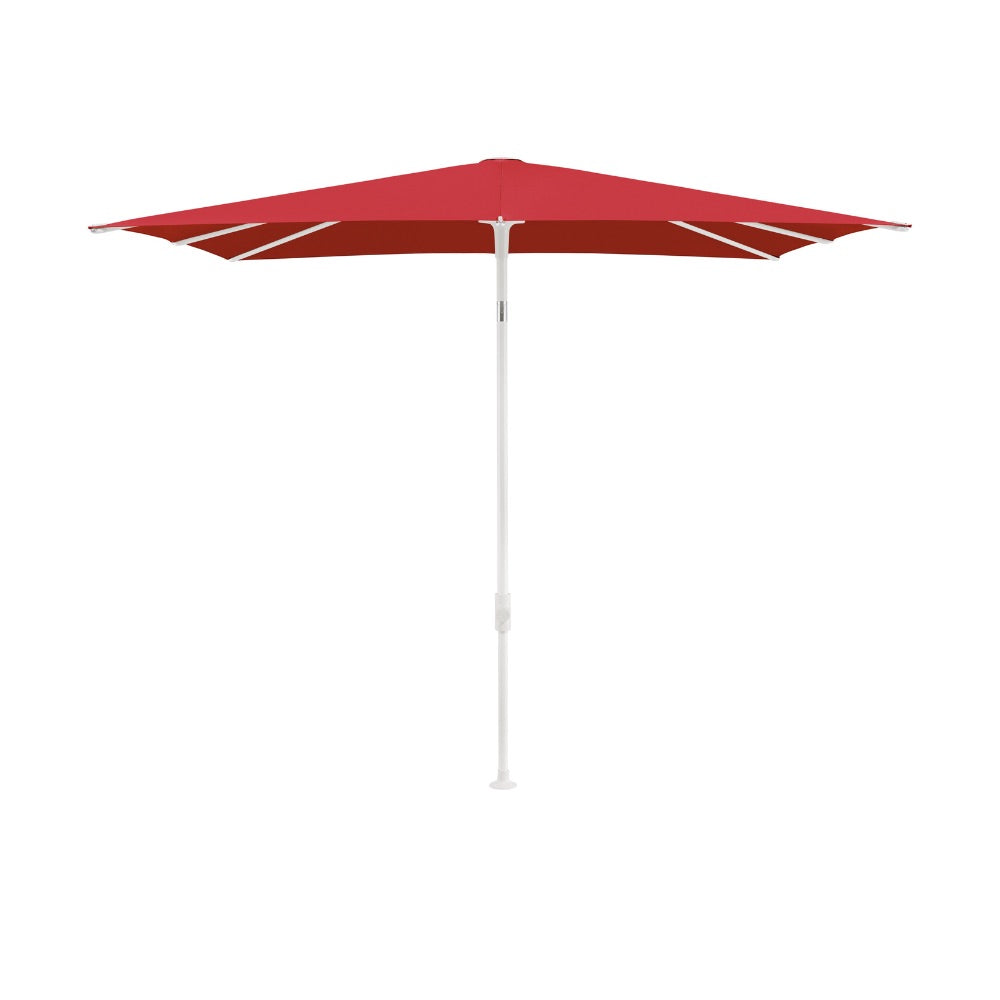 Glatz SMART Sonnenschirm matt weiß pulverbeschichtet - quadratisch