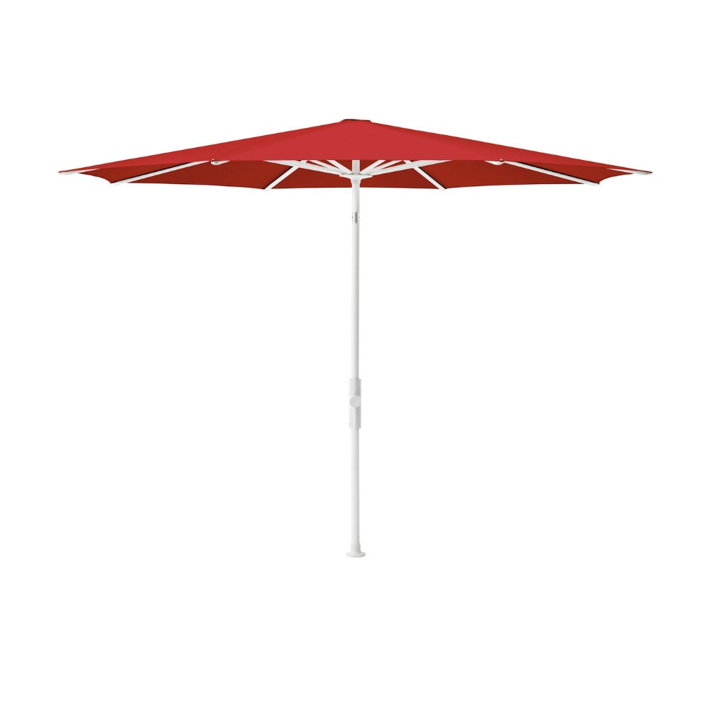 Glatz TWIST Sonnenschirm, matt weiss pulverbeschichtet - rund