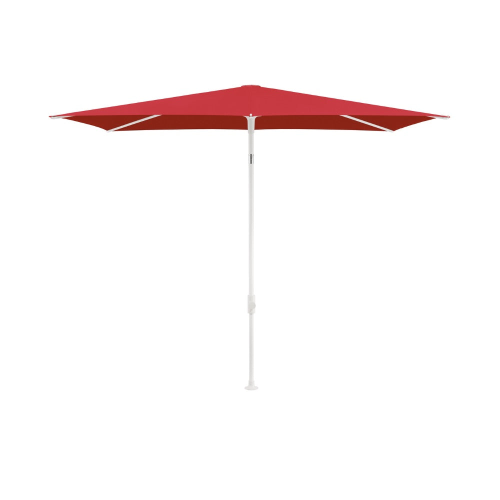 Glatz TWIST Sonnenschirm matt weiß pulverbeschichtet - rechteckig