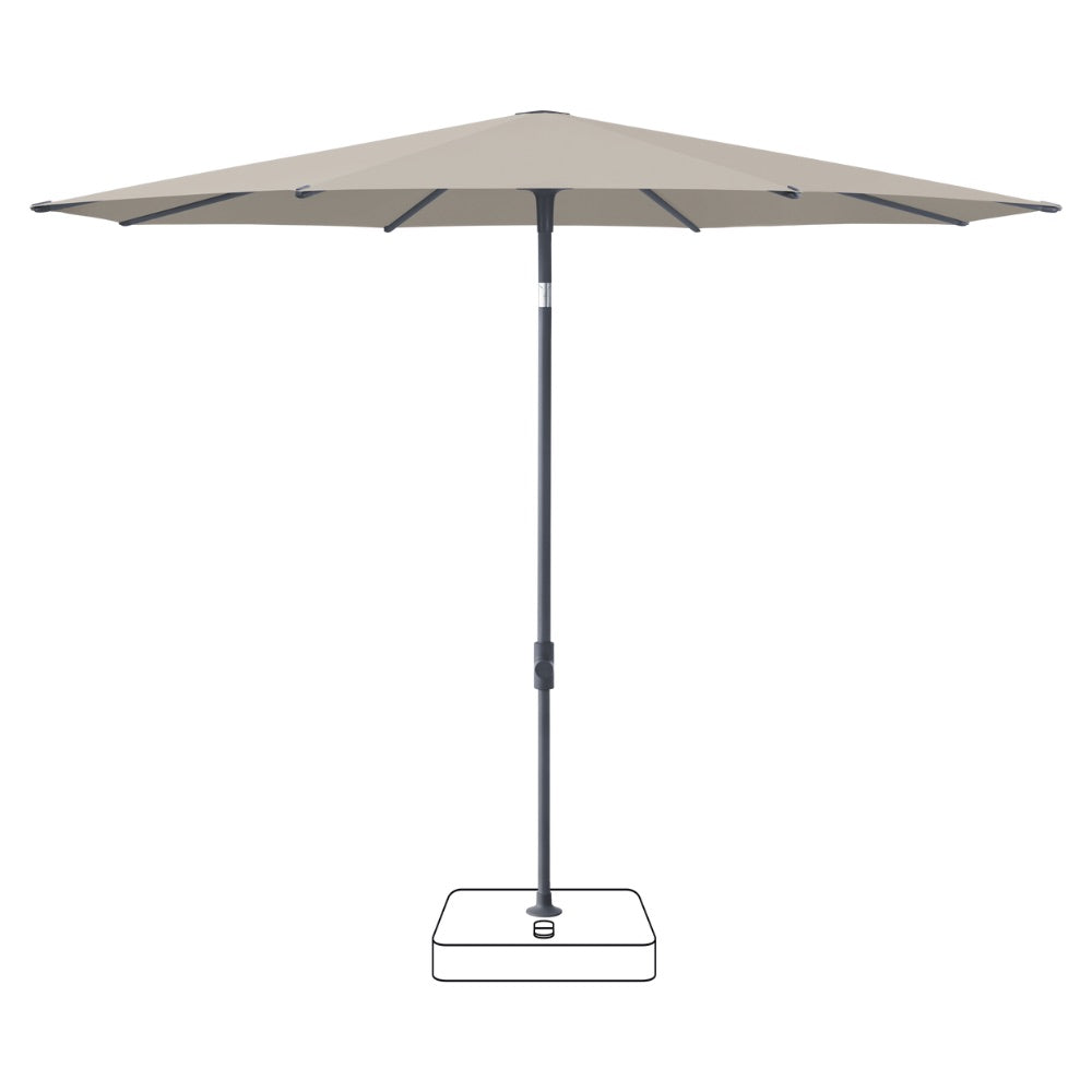 Glatz VITA Piana - Sonnenschirm - Gestell Aluminium, seidengrau oder anthrazit pulverbeschichtet, Ø 220, Ø 250 cm & Ø 300 cm