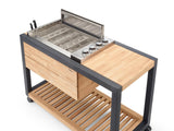 INDU+ Arvid Trolley - inkl. Gasgrill mit flachen Deckel