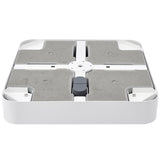 Glatz - Rollensockel M4, Rahmen weiss , 120 kg, mit Decorplatte grauweiss