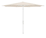 Glatz TWIST Sonnenschirm, matt weiss pulverbeschichtet - rund