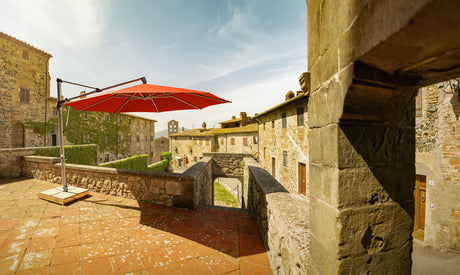 Glatz SOMBRANO Sonnenschirm, Gestell Aluminium natureloxiert - rund